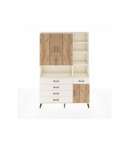 Arges Dolap 8 Raflı 5 Çekmeceli 3 Kapaklı 132x30x195 Aytaşı-Çam/Aytaşı
