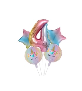Çıtıpıtıstore Gökkuşağı Ünikorn Balon Set