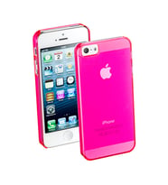 Cellular Line iPhone SE/5S/5 ile Uyumlu Cool Fluo Şeffaf Sert Kılıf Pembe COOLIPHONE5P (Out)