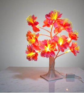Dekoratif LED'li Çiçek Lamba - 35 cm