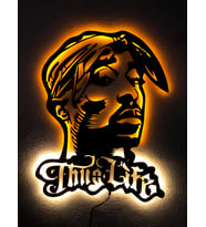 Tupac Thug Life Led Işıklı Tablo