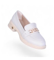 Vollex 302 Cilt Kadın Loafer Ayakkabı (Krem)