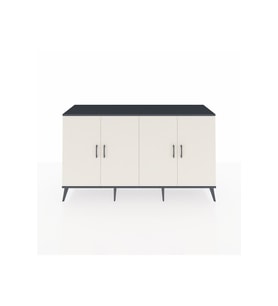 Hyperion Konsol 6 Raflı 4 Kapaklı 176x44x99 Antrasit-Aytaşı
