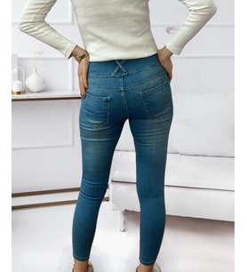 Yüksek Bel Likralı Jean Pantolon (Renk Seçenekli)