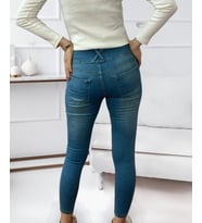 Yüksek Bel Likralı Jean Pantolon (Renk Seçenekli)