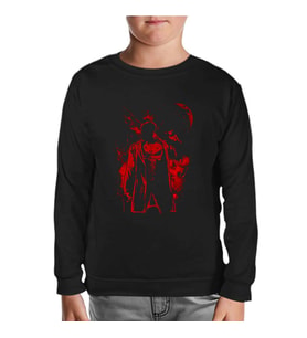 Punisher Red Moon Siyah Çocuk Sweatshirt