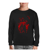 Punisher Red Moon Siyah Çocuk Sweatshirt