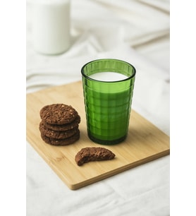 Allegra Koyu Yeşil Akrilik Bardak 400 Ml Su, Meşrubat, Sunum Kahve Yanı İçin Cam Değildir Kır