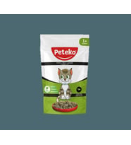 PETEKO 24 ADET JÖLELİ PARÇA ETLİ YETİŞKİN KEDİ YAŞ MAMASI KUZULU