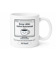 Error 404 Kahve Bulunamadı Esprili Bilgisayarcı Kupa Bardak Hediye