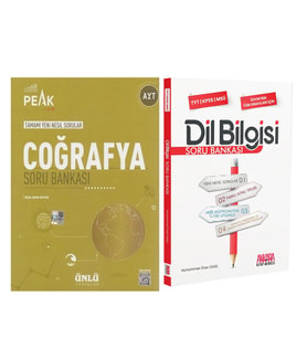 Ünlü Yayıncılık AYT Coğrafya Best Peak ve AKM Dil Bilgisi Soru Bankası Seti 2 Kitap