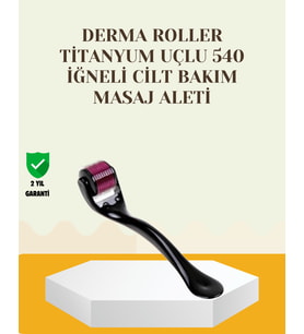 Titanyum Dermaroller 540 İğne Cilt Onarım ve Kolajen Üretim Desteği