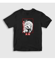 Presmono Unisex Çocuk Siyah Himiko Toga Anime My Hero Academia T-Shirt 349977tt