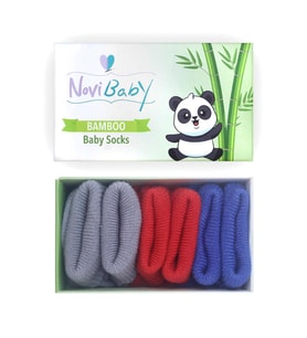 Novibaby 3'lü Bambu Yenidoğan Bebek Çorap I Winter Mix I 0-6 ay (Karışık)
