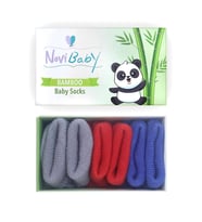 Novibaby 3'lü Bambu Yenidoğan Bebek Çorap I Winter Mix I 0-6 ay (Karışık)