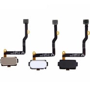 Samsung Galaxy C7 Pro C7010 İle Uyumlu Orta Tuş Home Flex Beyaz