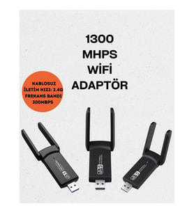 Mey İthalat® Realtek Chipsetli 5G Destekli Yüksek Hızlı Ağ Adaptörü