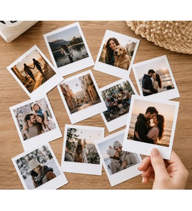 Kişiye Özel 30 Adet Polaroid Fotoğraf Baskısı – 9×8 cm Anı Fotoğrafları – Sevgili, Aile ve Arkadaşa Özel