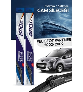 Peugeot Partner Silecek Takımı 2002-2009 Uyumlu 550MM/550MM