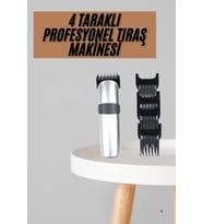 Yeni Nesil Profesyonel Şarjlı Saç Sakal Tıraş Makinesi Ayarlanabilir 4 Taraklı