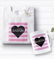 BK Gift Kişiye Özel Canım Babam Tasarımlı Beyaz Tişört ve Kupa Seti-1 (Model 1)