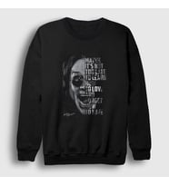 Presmono Unisex Siyah Not Too Late Ozzy Osbourne Sweatshirt 39601tt