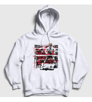 Presmono Unisex Beyaz Empire Mike Tyson Kapüşonlu Sweatshirt 158137tt