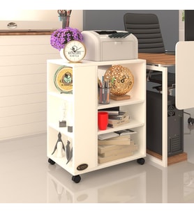 Kenzlife ofis yazıcı masası berubetto106 byz 106*090*60 tekerlekli sekreter