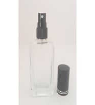 BOŞ PARFÜM ŞİŞESİ 50 ML (3 ADET) SİYAH KAPAK PLASTİK VALF IPHONE BOŞ ŞİŞE