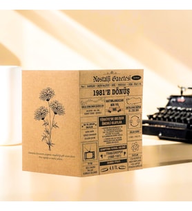 1981 Kraft Kutlama Kartı - Doğum Günü Kartı - Yıl Dönümü Kartı - Nostalji Gazetesi