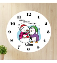 İsimli Yılbaşı Duvar Saati