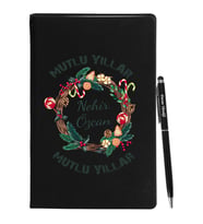 Yılbaşı İçin Kişiye Özel Tasarım Defter Kalem Seti