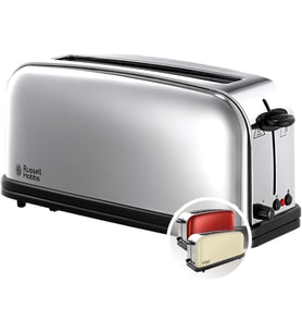 Russell Hobbs Ekmek Kızartma Makinesi [2 Dilim Için Uzun Yarıklı / 1 Geniş Ekmek Dilimi] Victory Pas