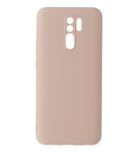 Redmi 9 Kılıf Nano içi Kadife Silikon - Pudra