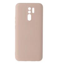 Redmi 9 Kılıf Nano içi Kadife Silikon - Pudra