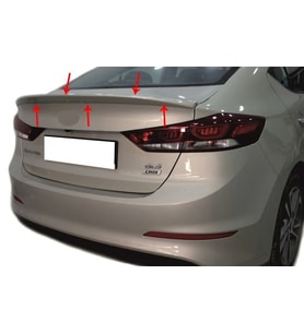 Hyundai Elantra Uyumlu 6 Spoiler Bagaj Gt Fiber 2016-2019