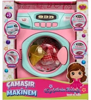 Oydaş Oyuncak Pilli Büyük Çamaşır Makinası Pembe (Çok Renkli)