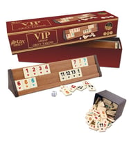 VIP Ahşap Okey Takımı - Mavi Su Dünyası (Çok Renkli)