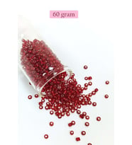 Dökme Cam Kum Boncuk (8/0) 3 mm - 60 Gram - Koyu Kırmızı - BNC224