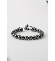 Hematit Doğaltaş Bileklik, Hematit Doğal Taş Asansör Bileklik (8mm) B1075