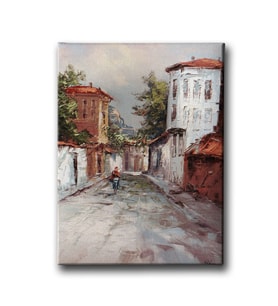 Sokak Yağlı Boya Kanvas Tablo YBD118