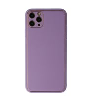 Apple İphone 11 Pro Max Kılıf Coco Deri Silikon Kapak - Lila