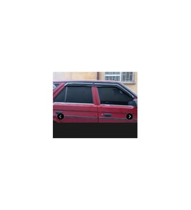 Skoda Favorit 1993 ve Üzeri Cam 4 Parça Çıtası Krom Paslanmaz Çelik