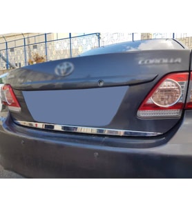 Toyota Corolla Formlu Krom Bagaj Alt Çıta 2007-2013 Paslanmaz Çel