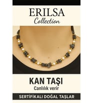 Sertifikalı Kırık Taşlı Model İnci – Kan Taşı (Heliotrop) Kolye – Koruyucu ve Dengeleyici Enerji (Çok Renkli)