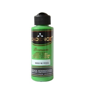 Cadence Premium Akrilik Boya 120 ml. 9058 M. Yeşil 