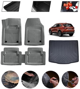Ford Kuga 2019-2025 Uyumlu Paspas Araca Özel Bagaj Havuzu MBS Gri