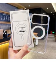 İphone 17Promax Uyumlu Kılıf Magsafe Wireless Kablosuz Şarj Destekli Sert Şeffaf Darbe Emici Kapak