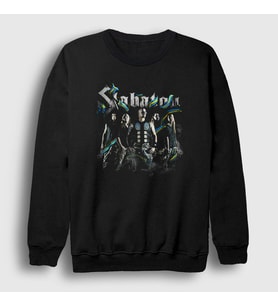 Presmono Unisex Siyah Band Sabaton Sweatshirt 108540tt