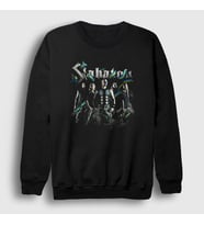 Presmono Unisex Siyah Band Sabaton Sweatshirt 108540tt